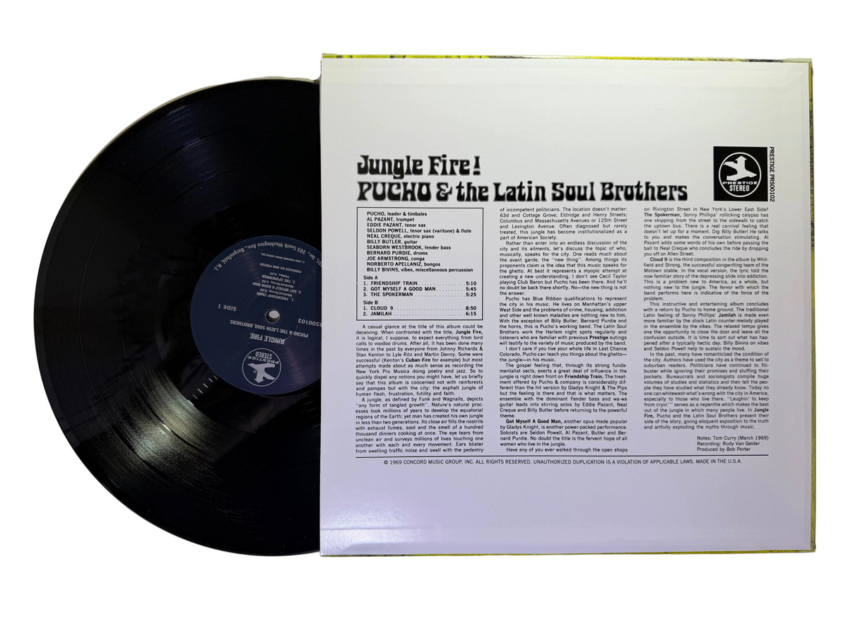 Pucho & His Latin Soul Brothers – Jungle Fire! LP USED Vinyl VG++/