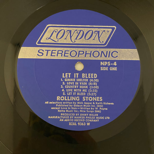 Rolling Stones – Let It Bleed LP USED VG+/VG 1969 Original Pressing w/ Poster