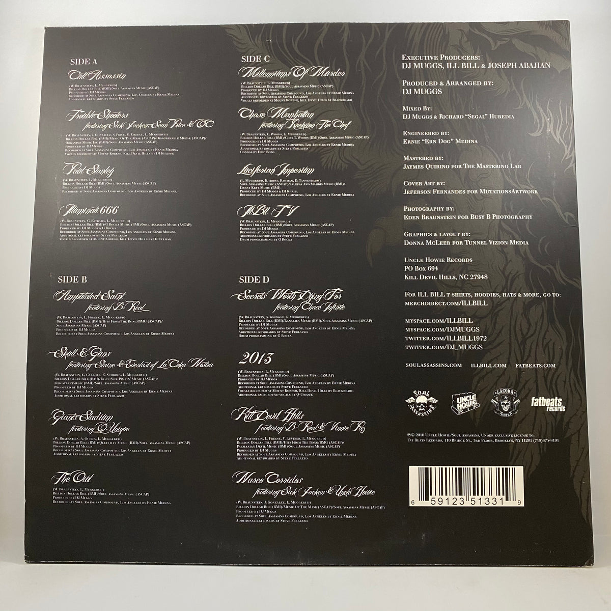 DJ Muggs vs Ill Bill – Kill Devil Hills LP USED Vinyl VG++/VG+ 