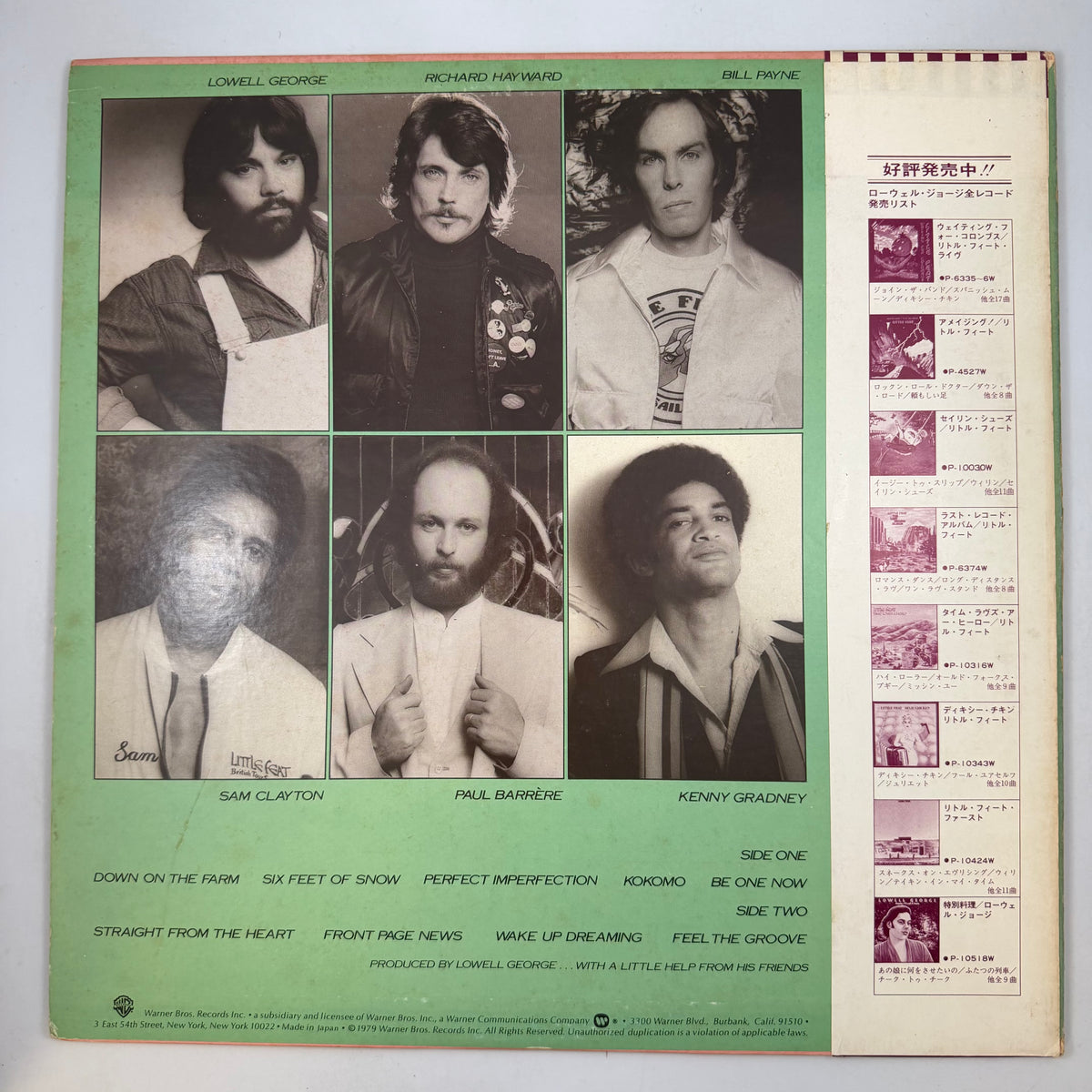 Little Feat - Down On The Farm Japanese Pressing LP USED Vinyl VG