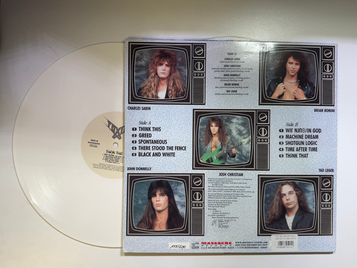 Toxik – Think This（カット盤） Toxik – Think This LP USED Vinyl VG+/VG Color Vinyl – Hi-Voltage