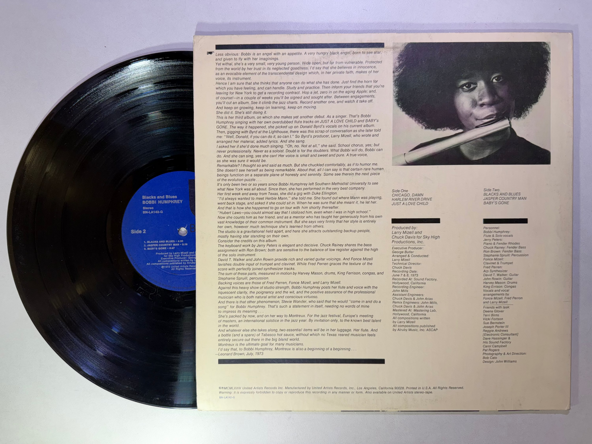 Bobbi Humphrey – Blacks And Blues LP USED VG++/VG+ – Hi-Voltage Bobbi Humphrey – Blacks And Blues LP USED VG++/VG+ – Hi-Voltage