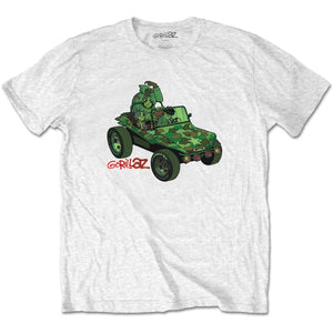 Band Tees Small Gorillaz T-Shirt: Green Jeep GORTS01MW-1