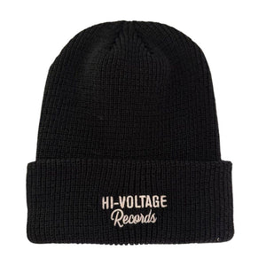 Hi-Voltage Merch Hi-Voltage Black Logo Beanie HIVOLTBLBE