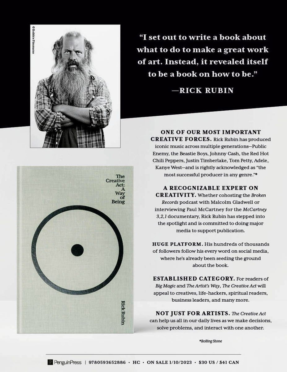 The Creative Act by Rick Rubin — a self-help manual to unleash the musical  artist within