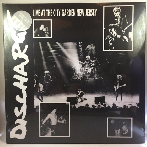 New Vinyl Discharge - Live At City Garden New Jersey LP NEW LTD ED Clear Vinyl 90000096