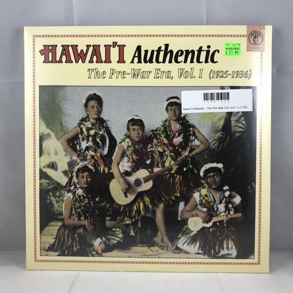 New Vinyl Hawai'i Authentic - The Pre-War Era, Vol. 1 LP NEW 10007426