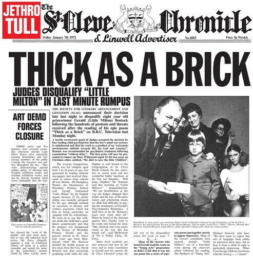 New Vinyl Jethro Tull- Thick as a Brick NEW LP 10000895