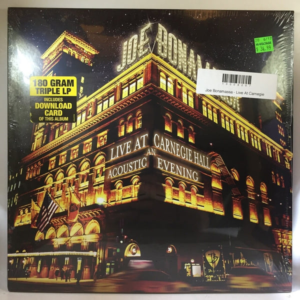 New Vinyl Joe Bonamassa - Live At Carnegie Hall: An Acoustic Evening 3LP NEW 10009207