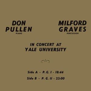 New Vinyl Milford Graves / Don Pullen - In Concert At Yale University LP NEW 10033050
