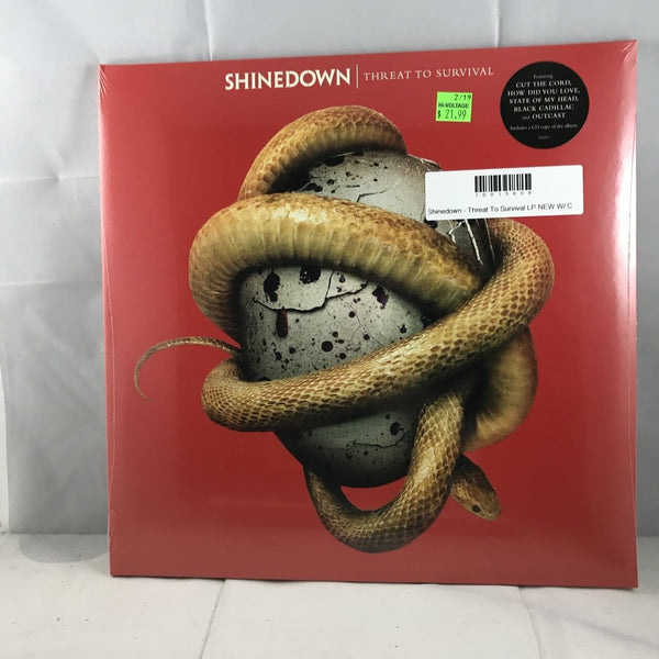 New Vinyl Shinedown - Threat To Survival LP NEW W- CD 10015608
