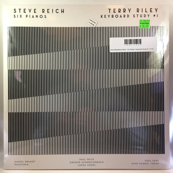 New Vinyl Terry Riley-Steve Reich - Six Pianos - Keyboard Study #1 LP NEW 10011026