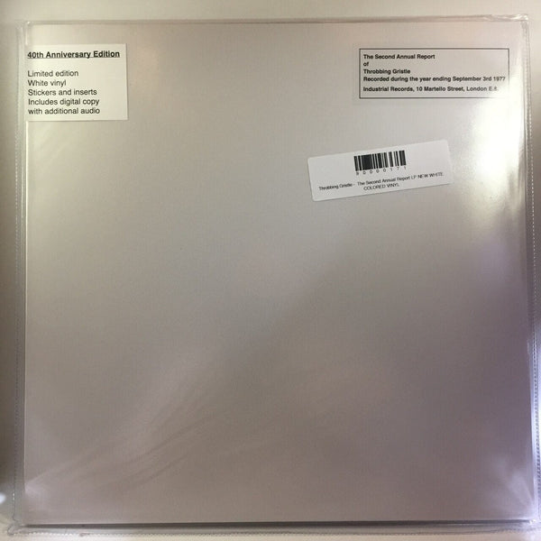 New Vinyl Throbbing Gristle -  The Second Annual Report LP NEW WHITE COLORED VINYL 90000171