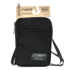 Purse 88731: Crossbody Slim Shady Bag | Recycled RPET | Black 854096887317
