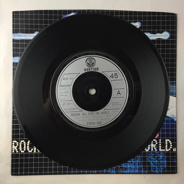 Used 7 inch Status Quo - Rockin' All Over the World - Ring Of A Change 7" UK Import NM-NM USED 7682