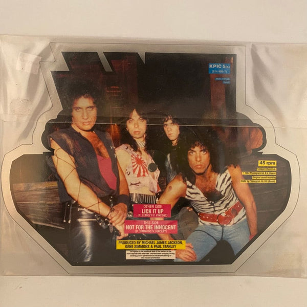 Used 7"s Kiss – Lick It Up 7" USED VG++/Generic - Shaped Picture Disc V1 J032023-15