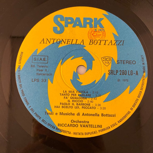 Used Vinyl Antonella Bottazzi – Delicato A Te LP USED VG+/VG+ Italian Pressing J013023-01