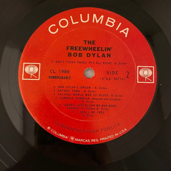 Used Vinyl Bob Dylan – The Freewheelin' Bob Dylan LP USED VG+/NM 1963 Original Mono Pressing J090423-04