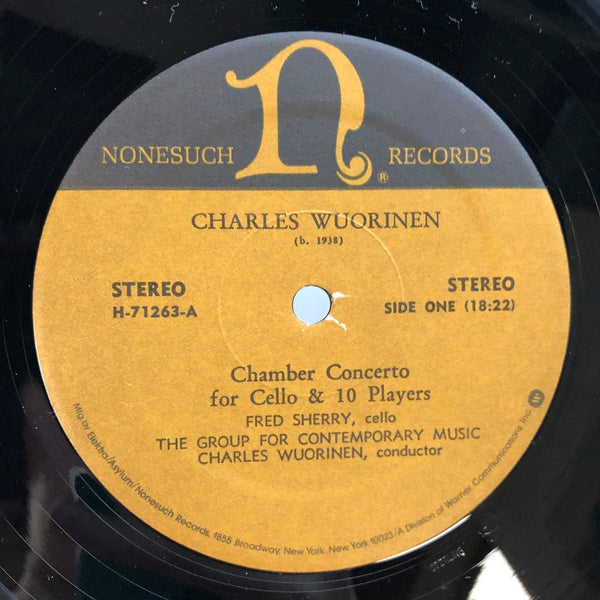 Used Vinyl Charles Wuorinen - Cello Concerto/Ringing Changes LP VG++/VG++ USED I010222-017