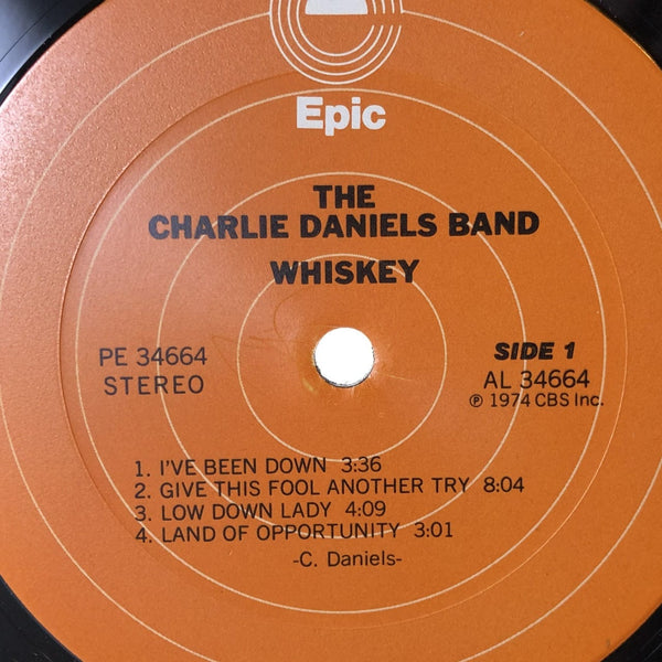 Used Vinyl Charlie Daniels Band - Whiskey LP VG-G USED V2 12439
