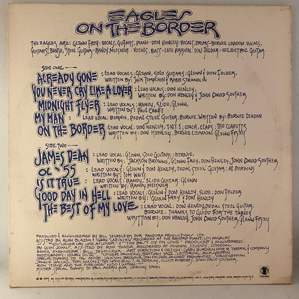 Used Vinyl Eagles – On The Border LP USED VG++/VG+ J051823-07