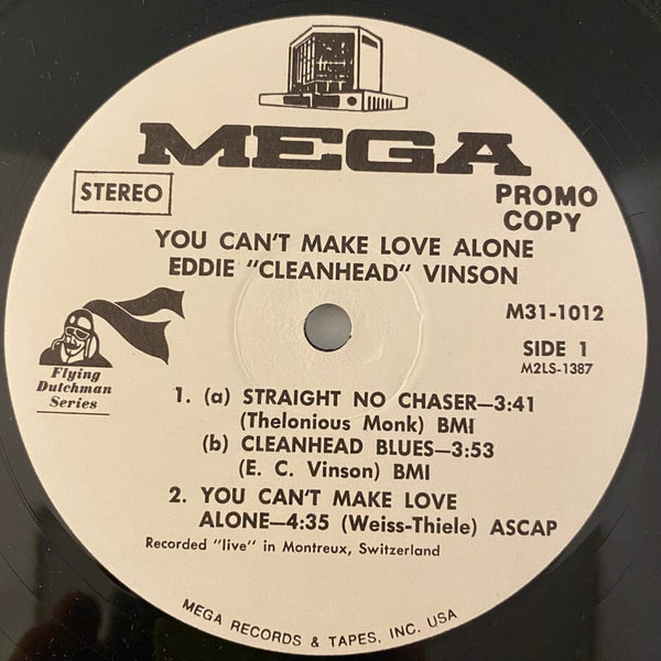 Used Vinyl Eddie "Cleanhead" Vinson Featuring Larry Coryell - You Can't Make Love Alone LP USED VG++/NM Promo J081522-14