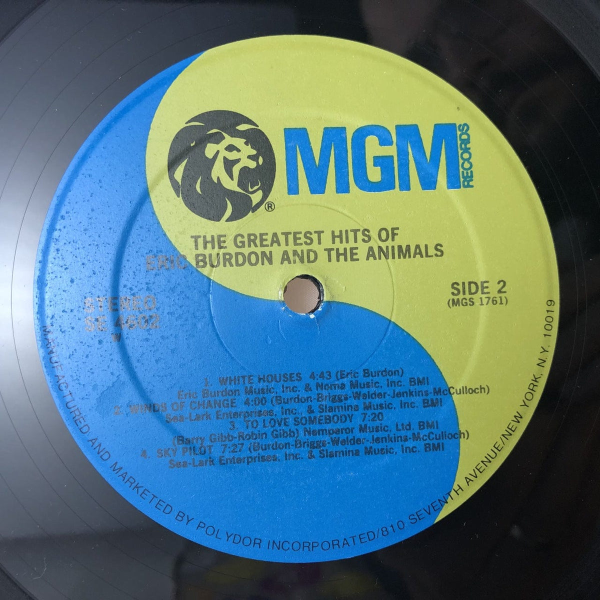 Eric Burdon and the Animals - Greatest Hits LP NM-VG++ USED V2