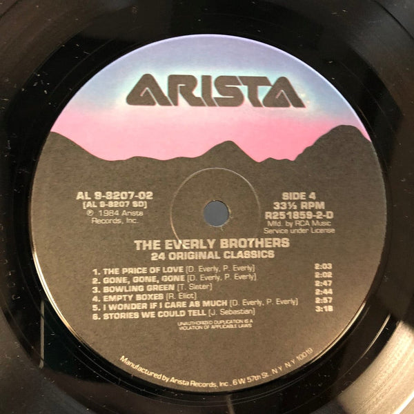 Used Vinyl Everly Brothers - 24 Original Classics 2LP VG++/VG++ USED I012122-002