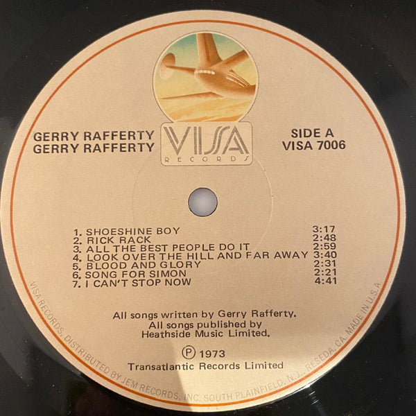Used Vinyl Gerry Rafferty - Gerry Rafferty LP USED VG++/VG+ J071722-03