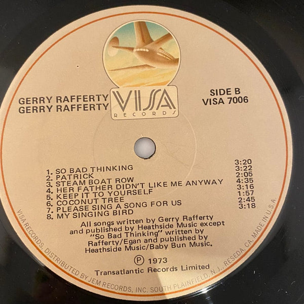 Used Vinyl Gerry Rafferty - Gerry Rafferty LP USED VG++/VG+ J071722-03
