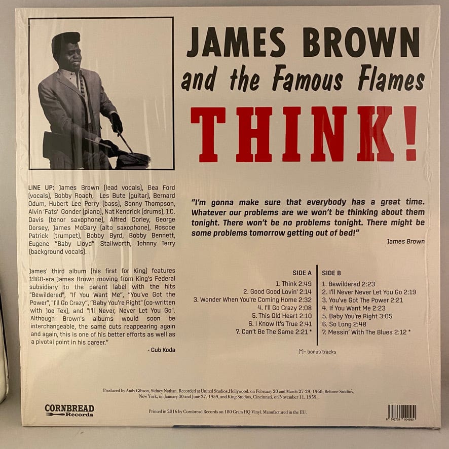 James Brown And His Famous Flames – Think! LP USED VG++/NM – Hi