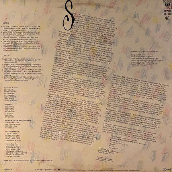 Used Vinyl Janis Joplin – Farewell Song LP USED VG++/VG+ European Pressing J022623-02