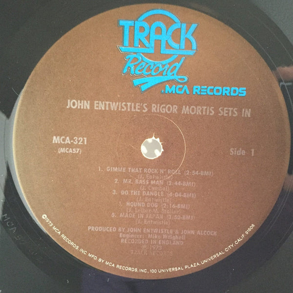 Used Vinyl John Entwistle - Rigor Mortis Sets In LP NM-NM USED 7880
