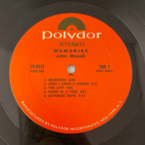 Used Vinyl John Mayall / Jerry McGee / Larry Taylor - Memories LP USED NM/VG++ J072422-13
