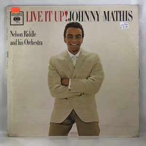 Used Vinyl Johnny Mathis - Live It Up LP VG++-VG USED 11697