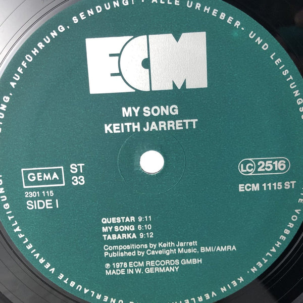 Used Vinyl Keith Jarrett - Jan Garbarek - Palle Danielsson - Jon Christensen - My Song LP German Import VG++-VG+ USED 11601