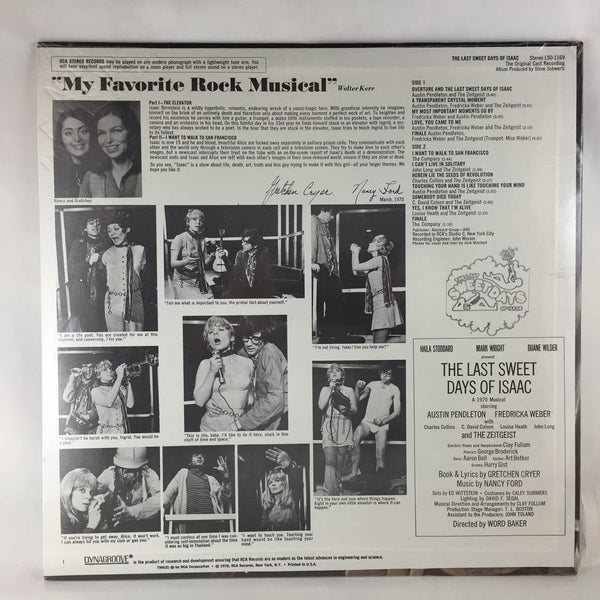 Used Vinyl Last Sweet Days of Isaac: Original Cast Recording LP SEALED NOS USED 6527