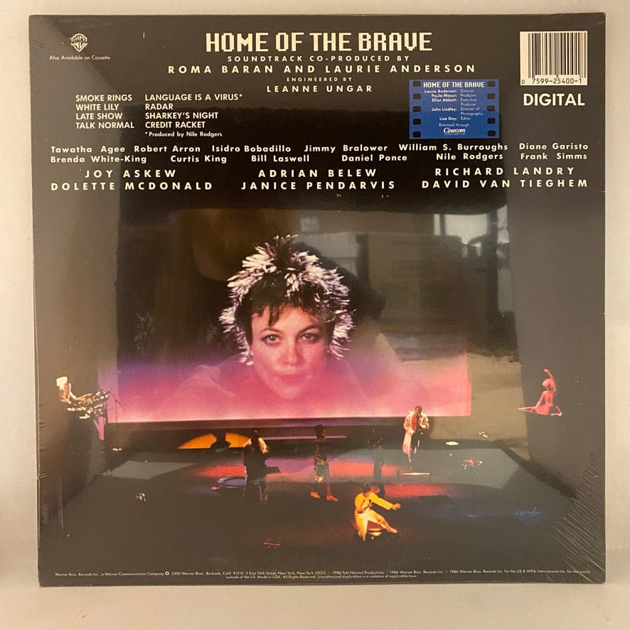 laurie anderson white lily Laurie Anderson – Home Of The Brave LP USED NOS STILL SEALED – Hi-Voltage  Records