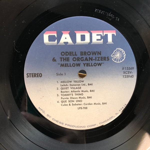 Used Vinyl Odell Brown and the Organ-izers - Mellow Yellow LP VG++/VG++ USED I030522-030