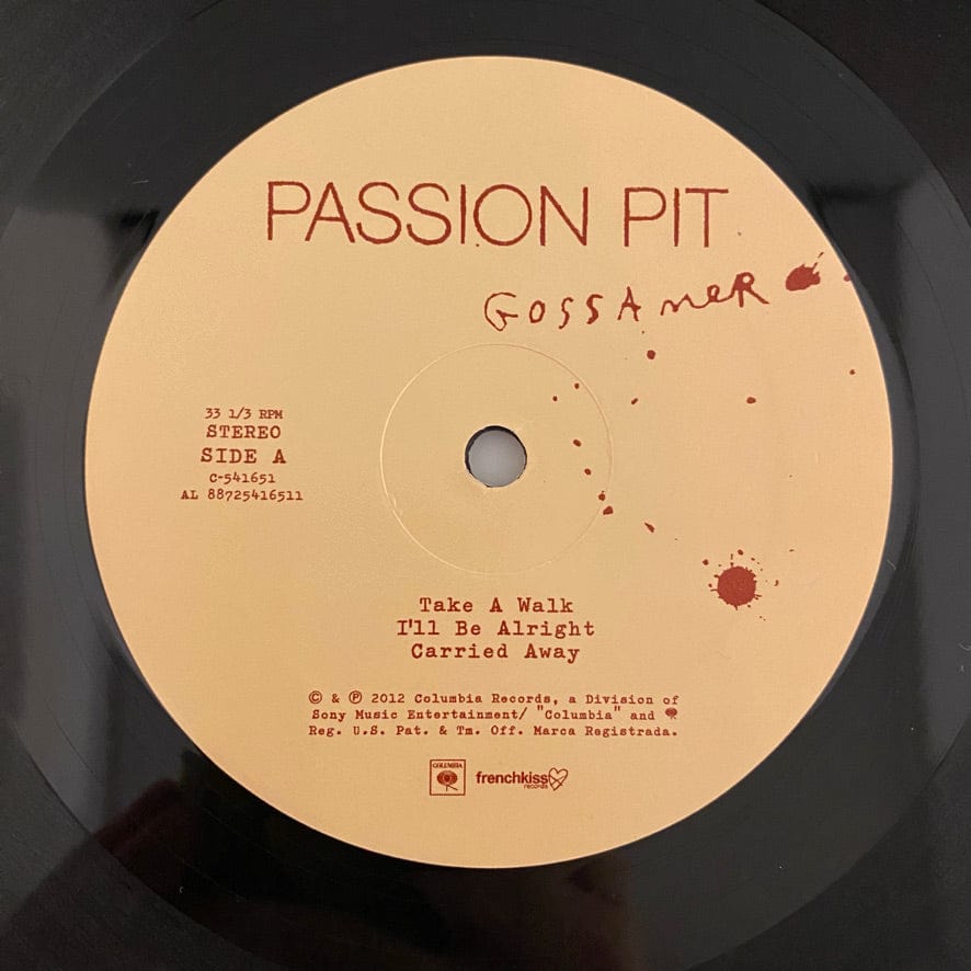 Passion Pit – Gossamer 2LP USED NM/VG++ Original 2012 Pressing