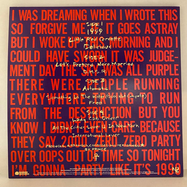 Used Vinyl Prince – 1999 10LP USED NM/VG Deluxe Edition Box Set w/ DVD J083124-08