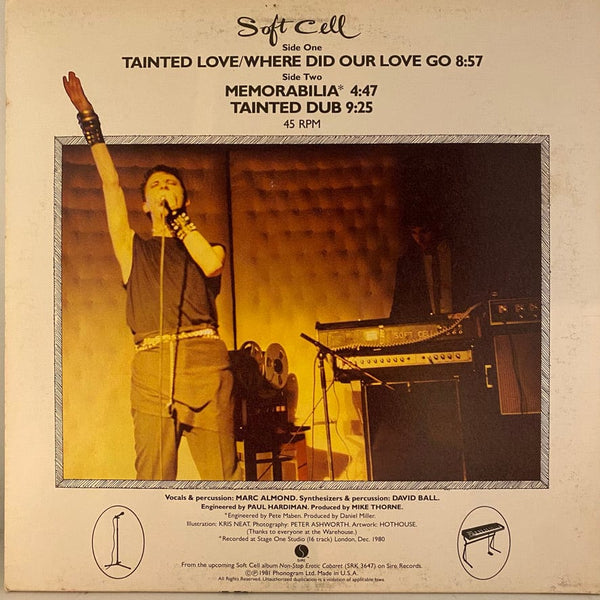 Used Vinyl Soft Cell – Tainted Love / Where Did Our Love Go 12" USED VG++/VG+ Single 45 RPM J011323-16
