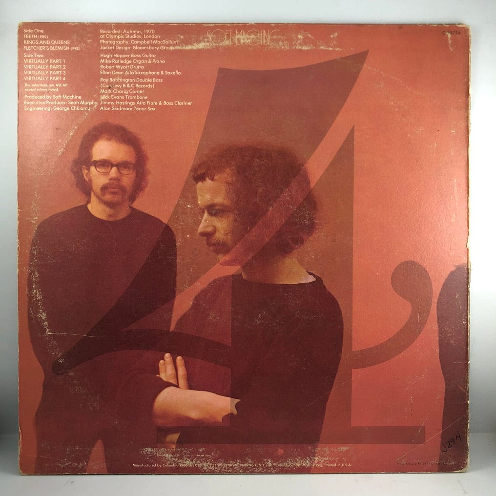 Soft Machine - Fourth LP VG++/VG+ USED – Hi-Voltage Records