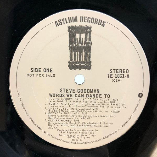 Used Vinyl Steve Goodman - Words We Can Dance To LP VG++/VG++ Promo USED I122621-024