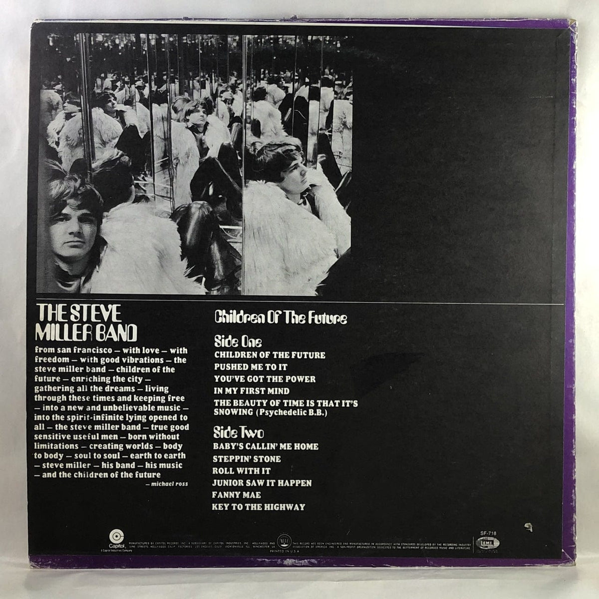 Steve Miller Band - Children of the Future LP VG+-G USED – Hi