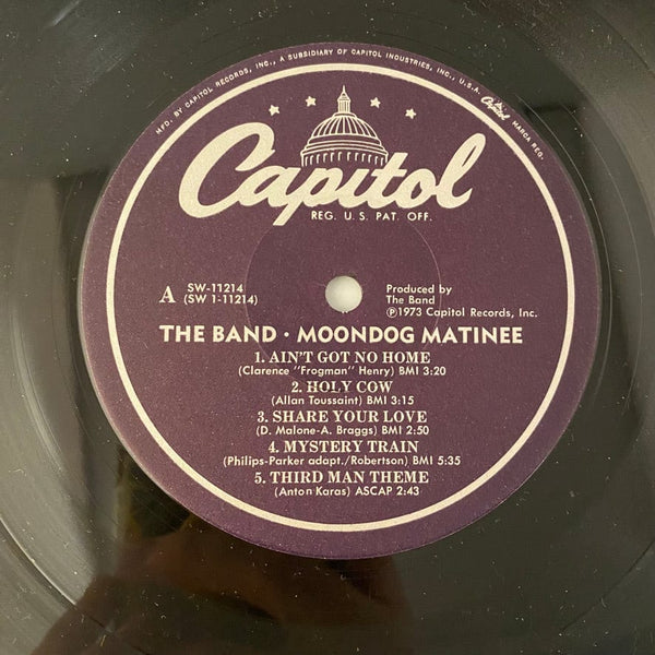 Used Vinyl The Band – Moondog Matinee LP USED VG++/VG+ J031923-09