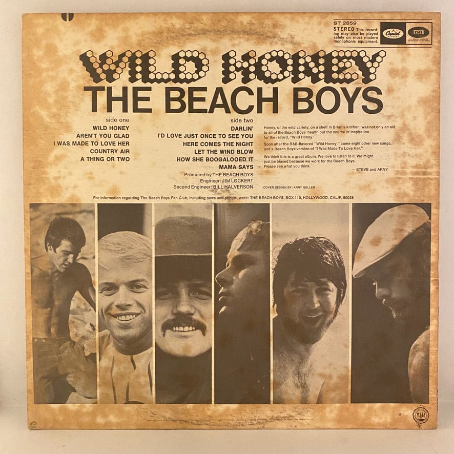 The Beach Boys – Wild Honey LP USED VG+/VG 1967 Pressing – Hi
