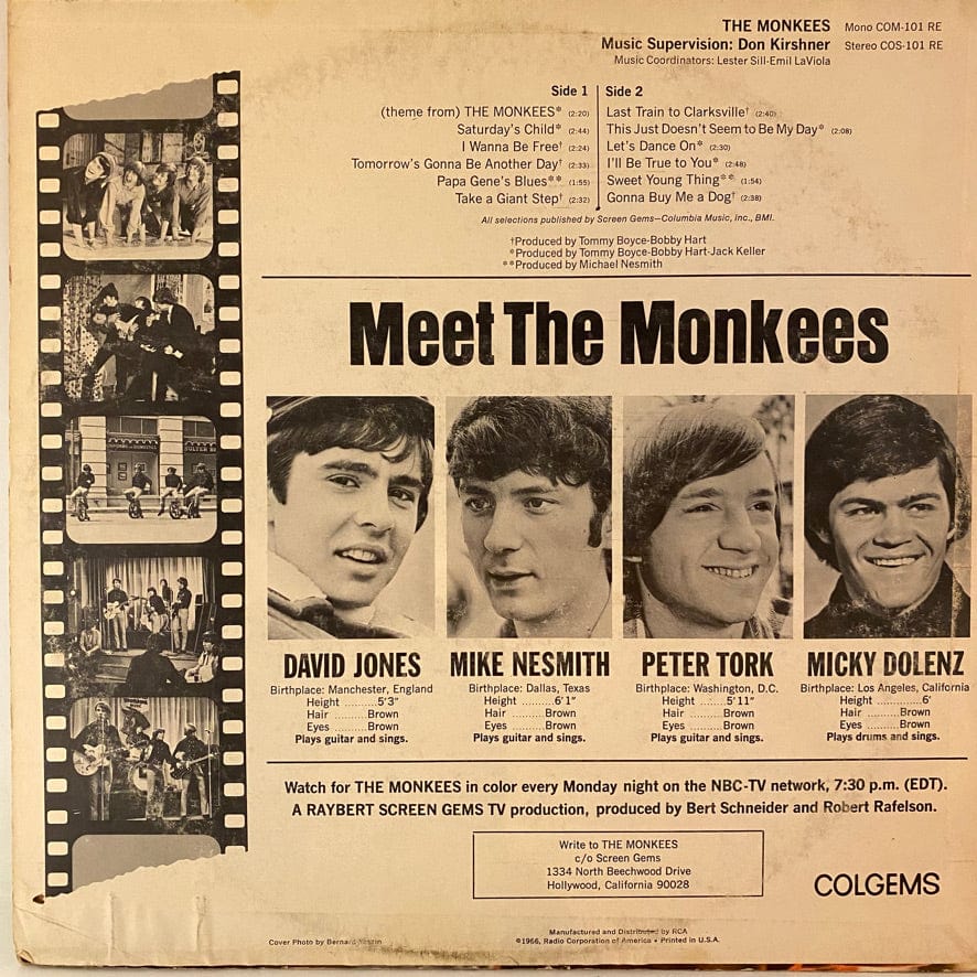 The Monkees – The Monkees LP USED VG+/VG