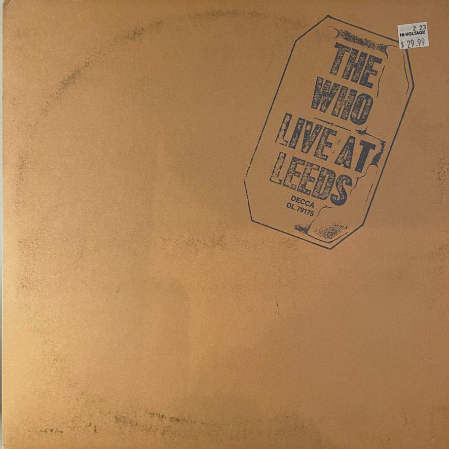 The Who – Live At Leeds LP USED VG+/VG+ w/ 12 Inserts