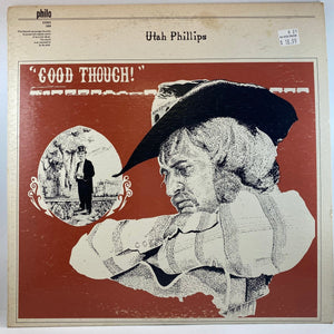 Used Vinyl Utah Phillips - Good Though LP VG++/G USED 13493